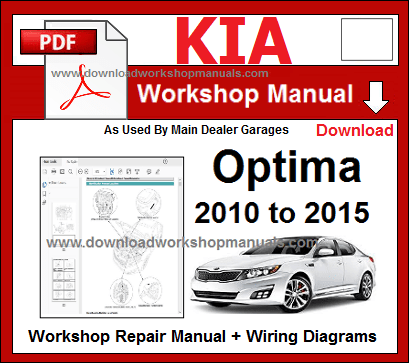 Kia Optima repair workshop manual